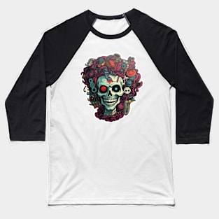 Robotic skull image Baseball T-Shirt